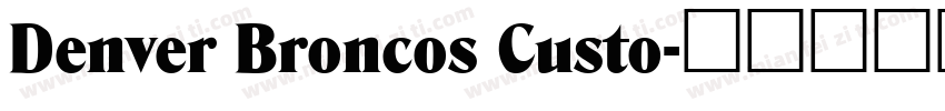 Denver Broncos Custo字体转换